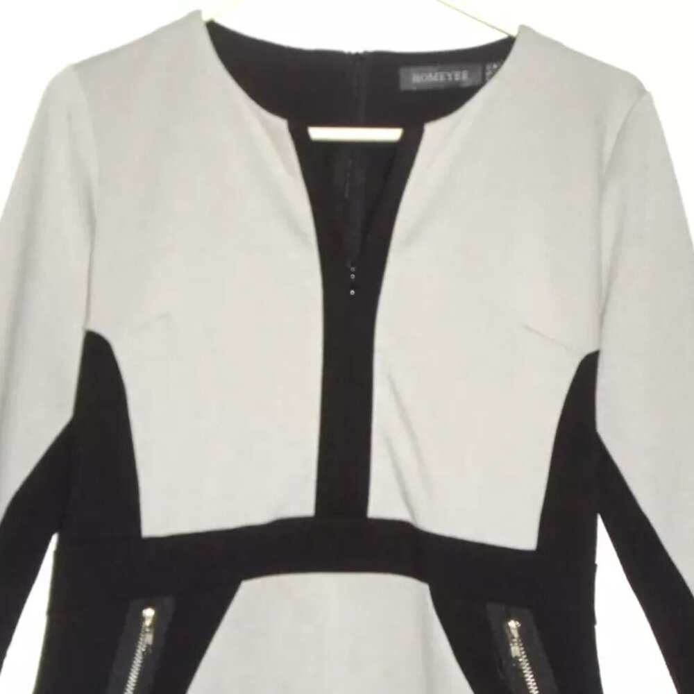 HOMEYEE WOMENS OFFICE CAREER SHEATH DRESS SIZE 10 XL Stretch Slimming NWOT